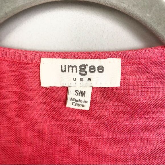 UMGEE | Coral to Orange Colorblock Tie Dye Kimono Coverup Top Women’s Size S/M - Picture 5 of 7